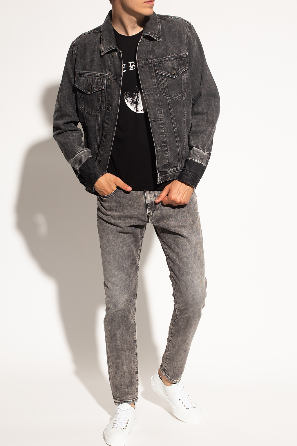 Diesel Denim jacket with raw edges | Men's Clothing | Vitkac